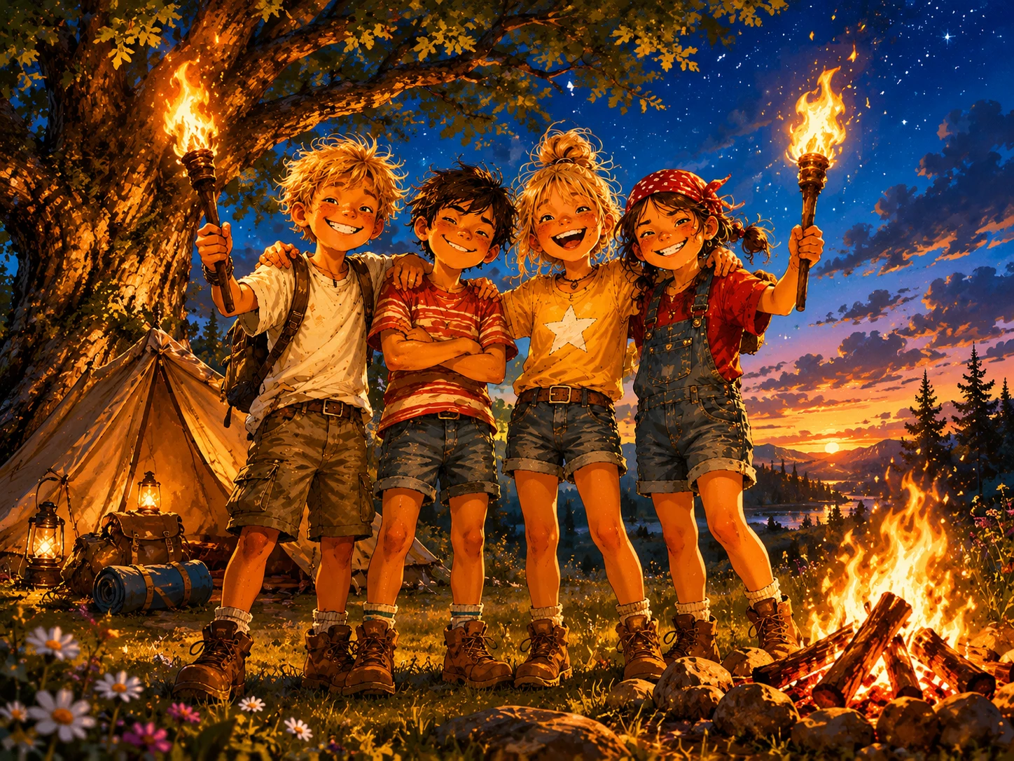 Cover of Max und Lily und die Sommerganoven: Die wilde Zeltnacht